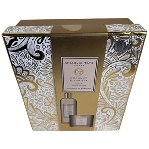 Charlie Tate London Coconut Vanilla Scent Luxury Bath Relax Collection Set